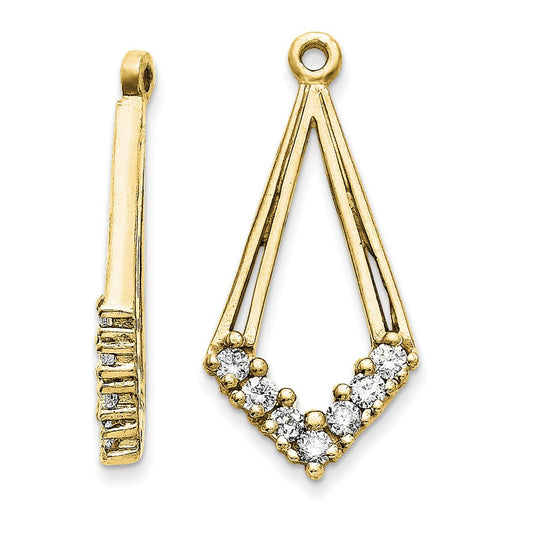 14k A Diamond earring jacket