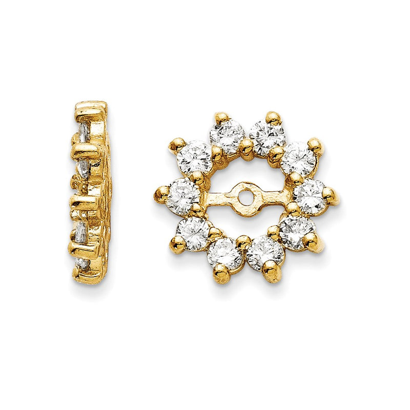 14k A Diamond Earring Jacket