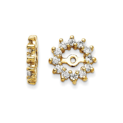 14k A Diamond Earring Jacket
