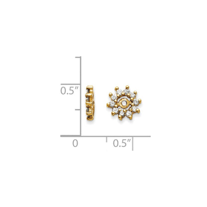 14k A Diamond Earring Jacket