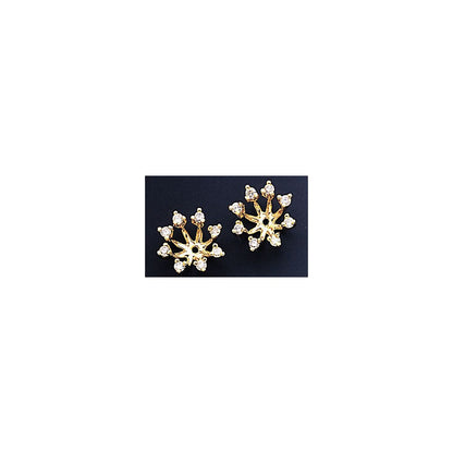 14k AAA Diamond earring jacket