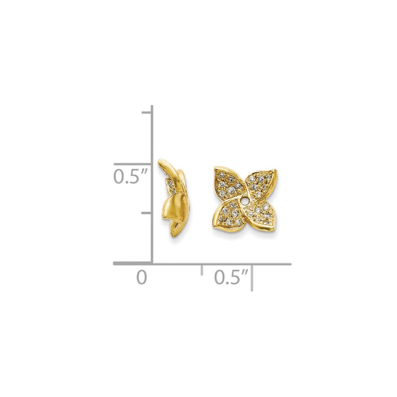 14K Diamond Earring Jacket