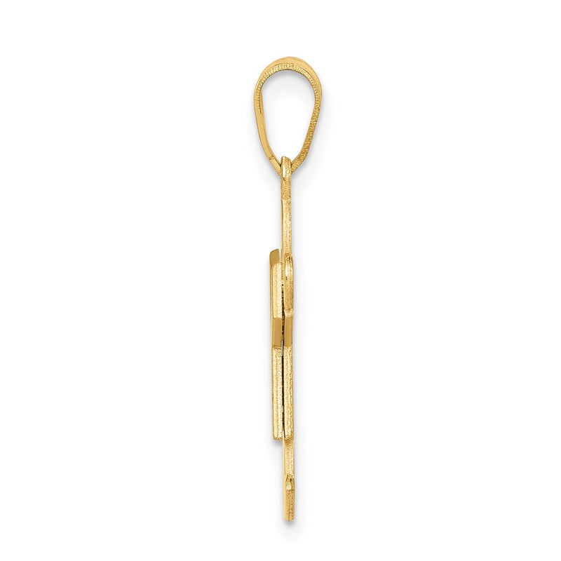 14k Yellow Gold Girl Charm