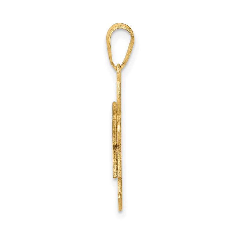 14k Yellow Gold Girl Charm