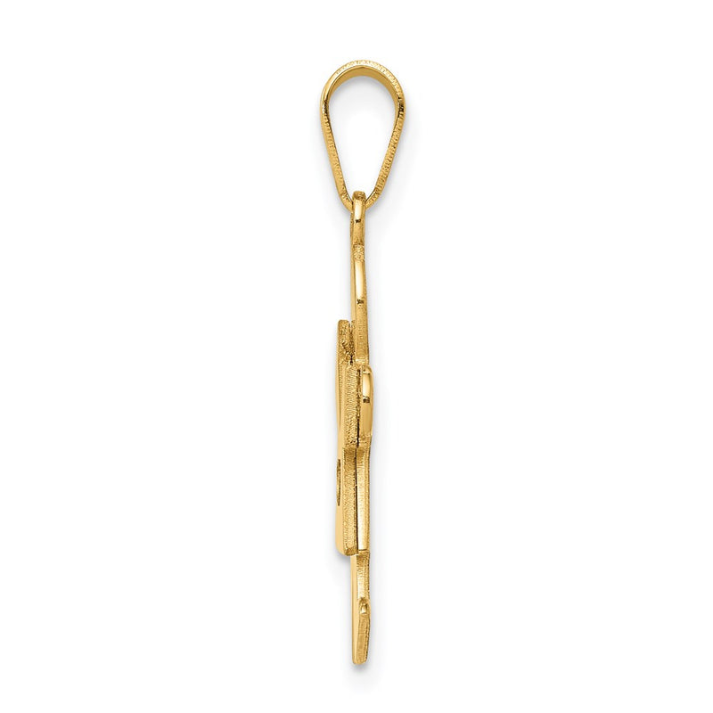 14k AA Diamond Kid Pendant