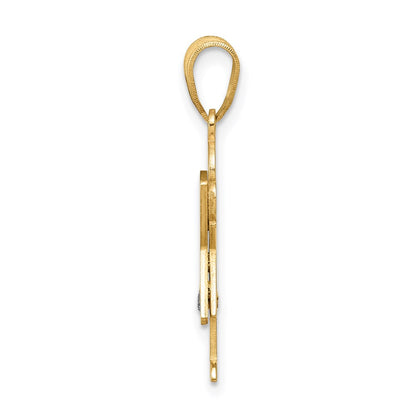 14k AA Diamond Kid Pendant