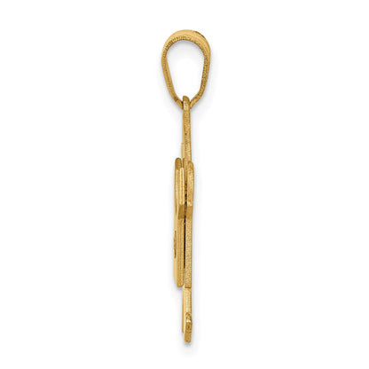 14k AA Diamond Kid Pendant