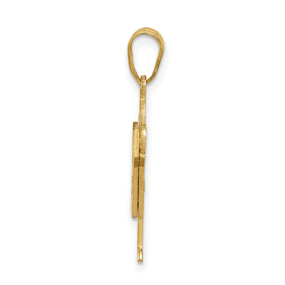 14k AA Diamond Kid Pendant