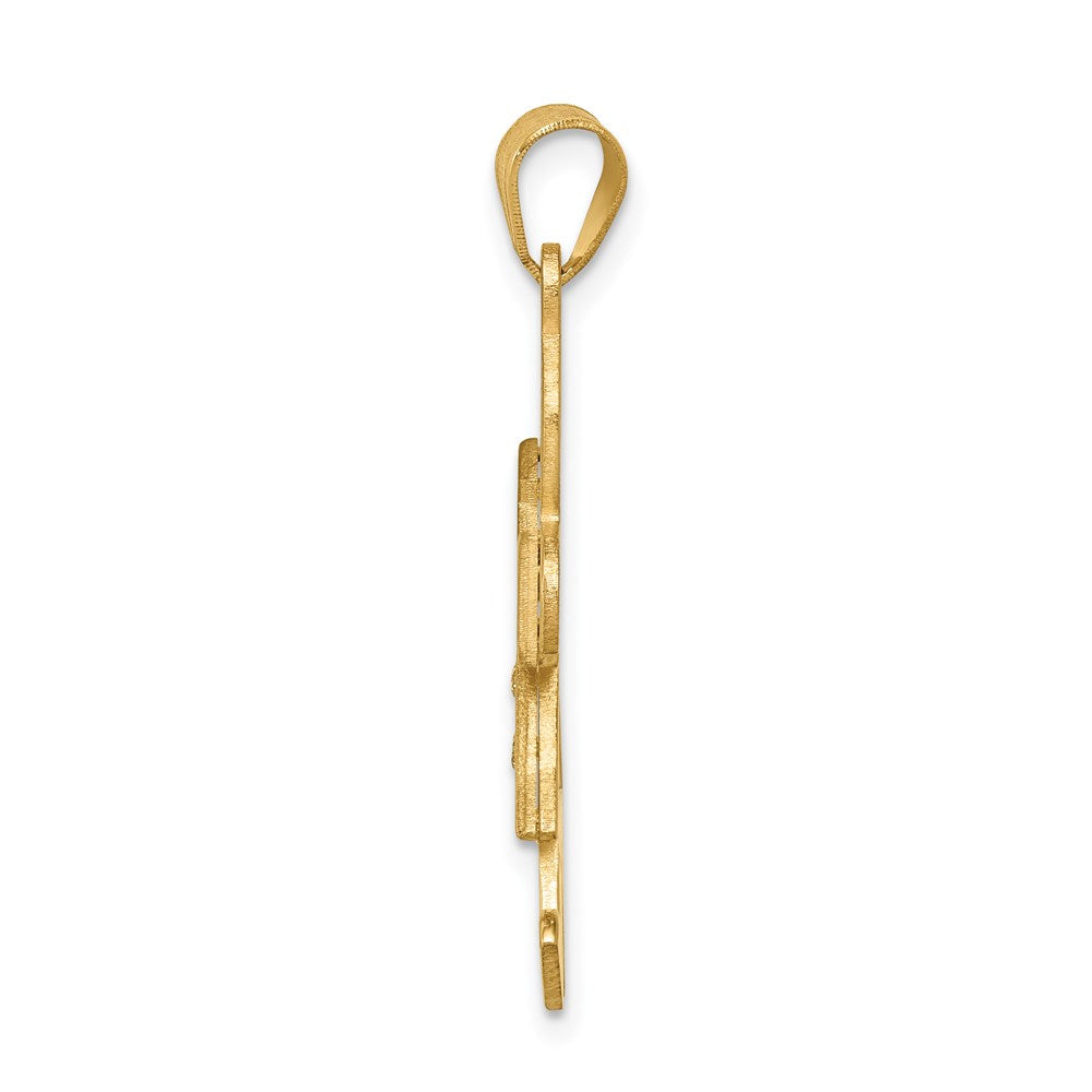 14k AA Diamond Kid Pendant
