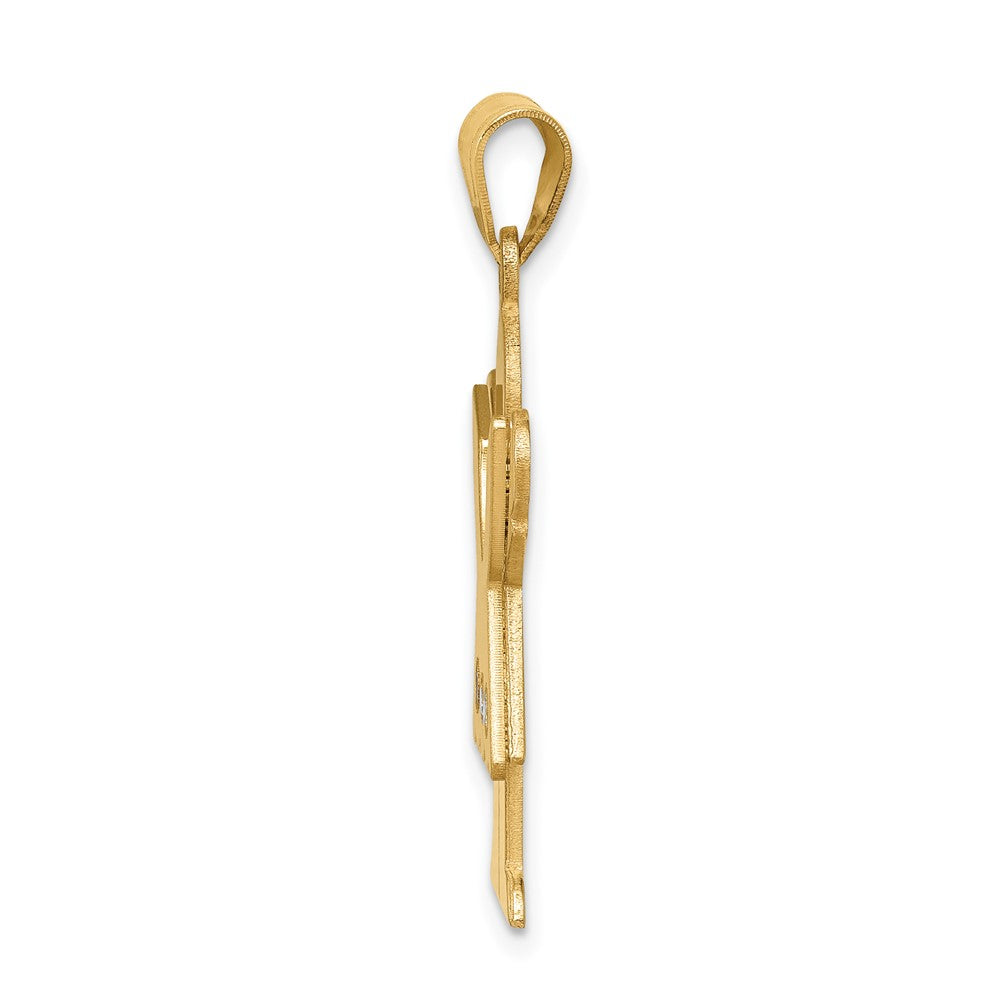 14k AA Diamond Kid Pendant