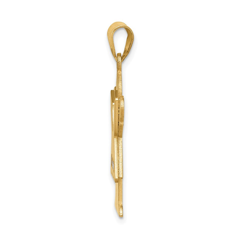 14k AA Diamond Kid Pendant