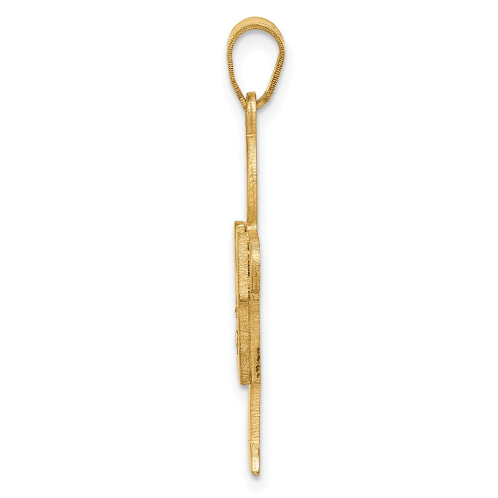14k AA Diamond Kid Pendant
