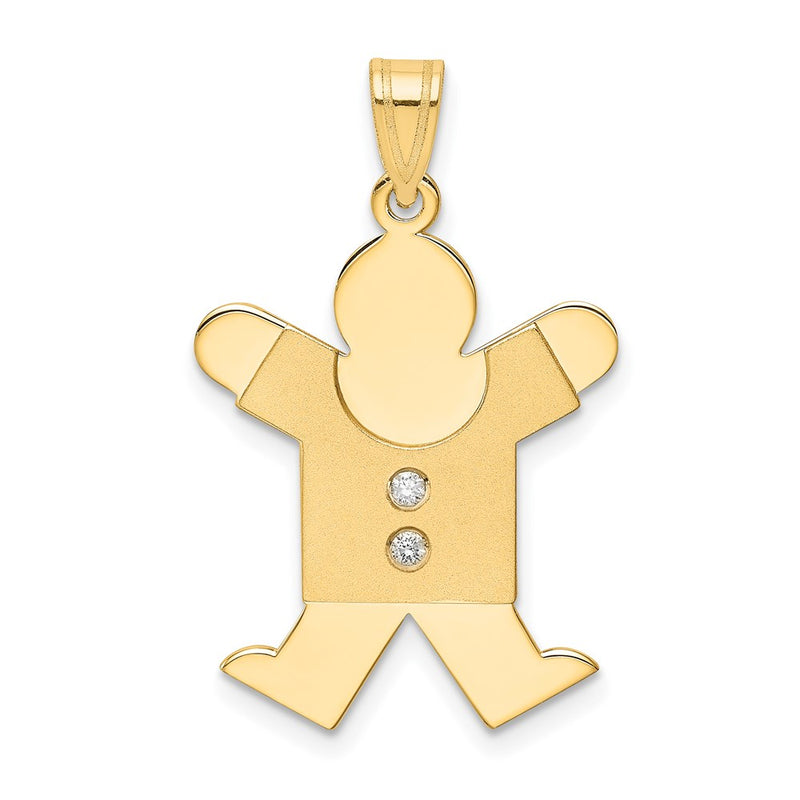 14k AA Diamond Kid Pendant