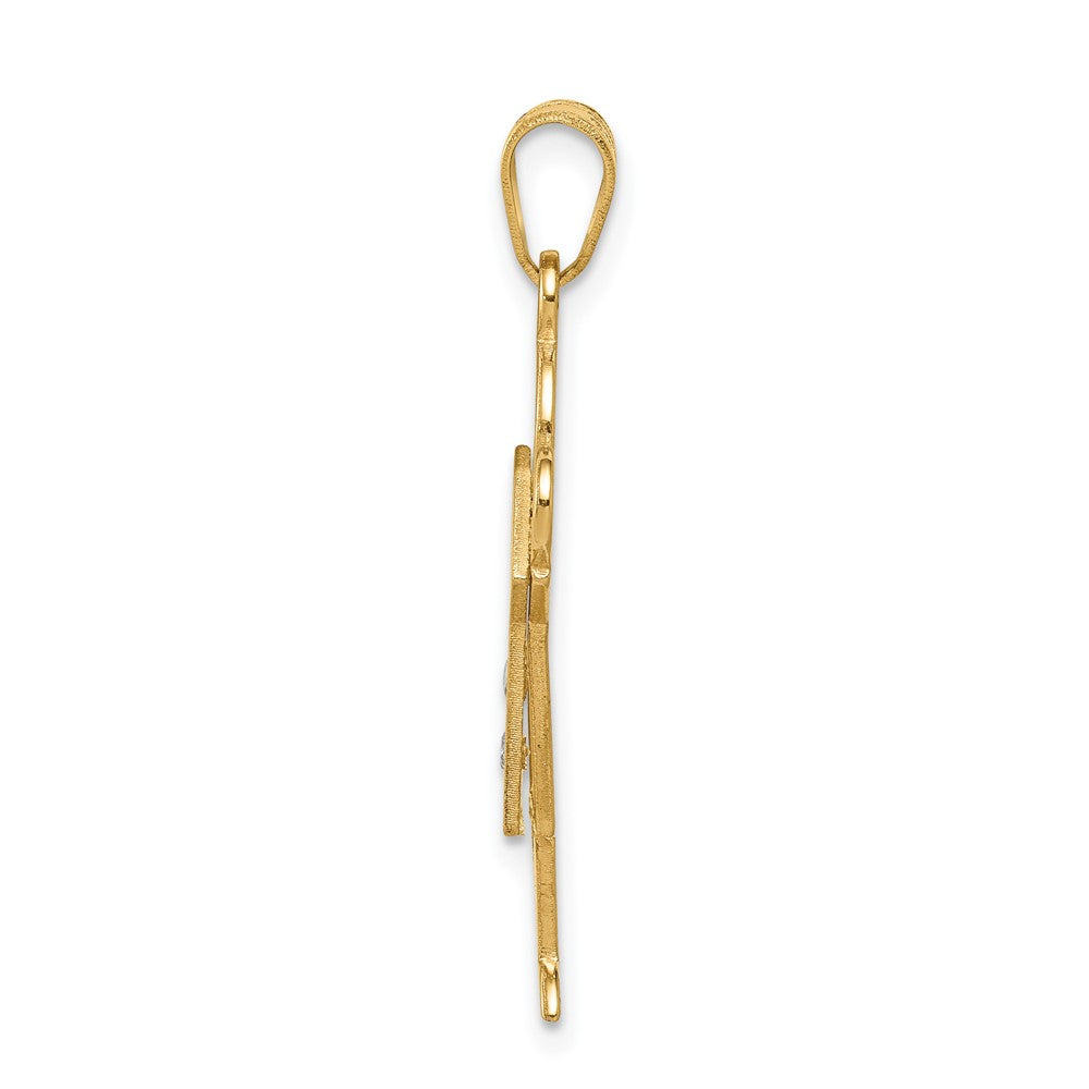 14k AA Diamond Kid Pendant