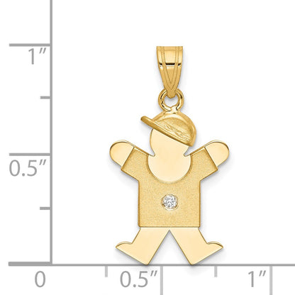 14k A Diamond kid pendant