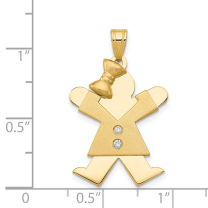 14k VS Diamond kid pendant