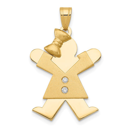 14k VS Diamond kid pendant