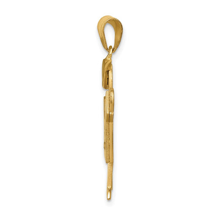 14k A Diamond kid pendant