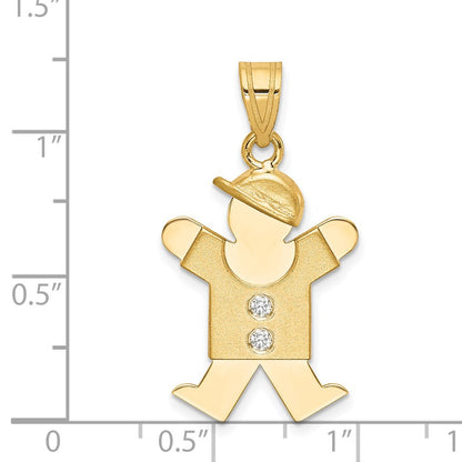 14k VS Diamond kid pendant
