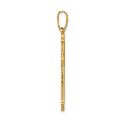 14k Yellow Gold Passion Cross Pendant
