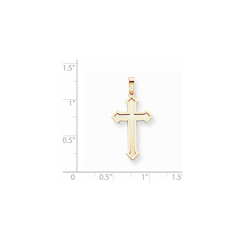 14k Two-tone Gold Passion Cross Pendant