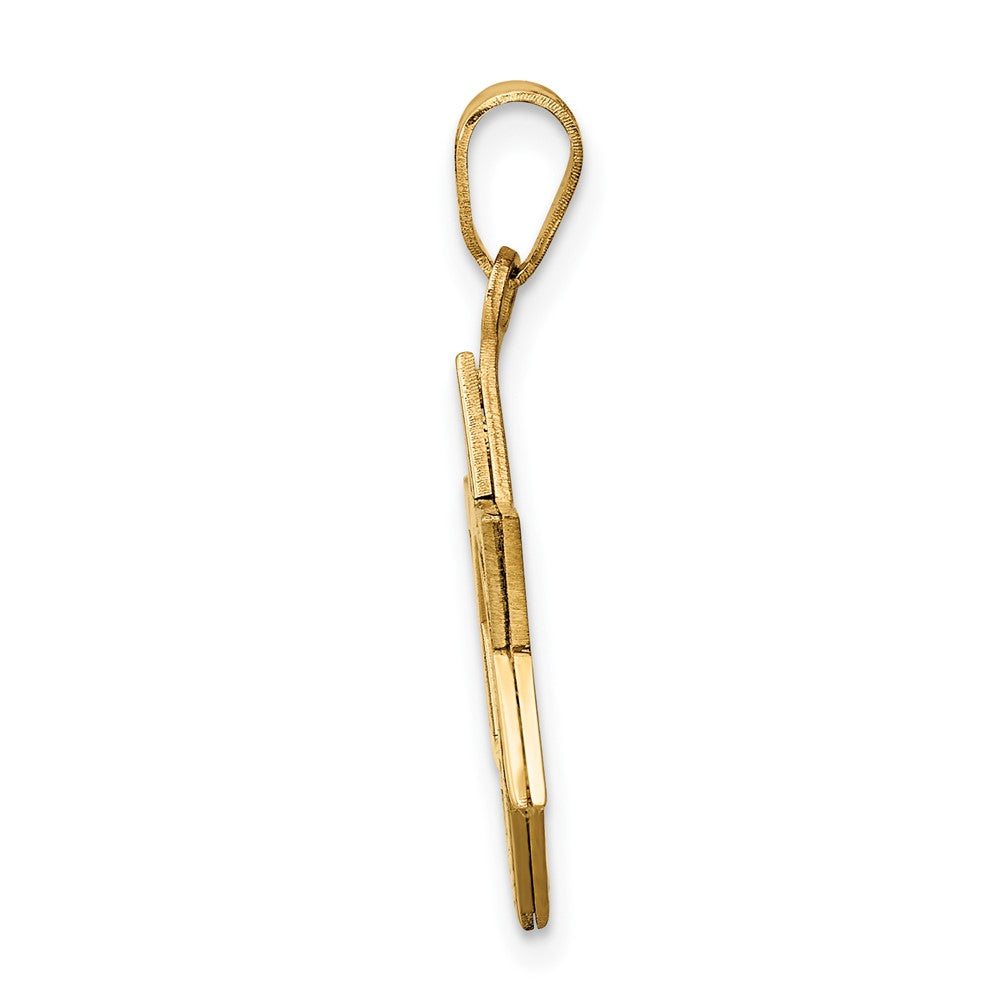 14k Two-tone Gold Two-tone Gold Star Of David Pendant