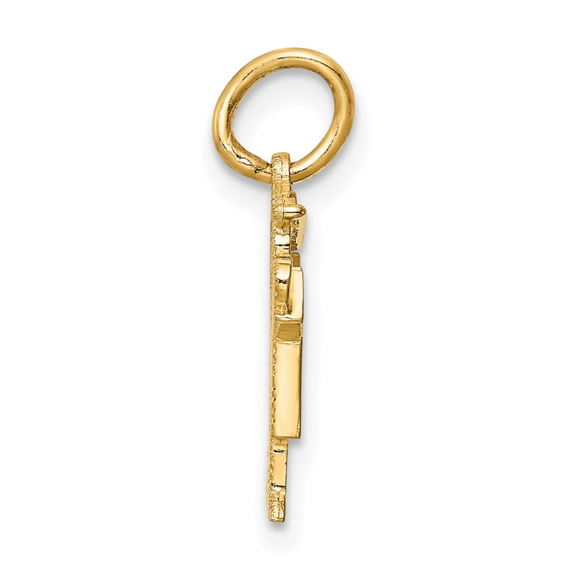 14k Yellow Gold Mini Boy Love Charm