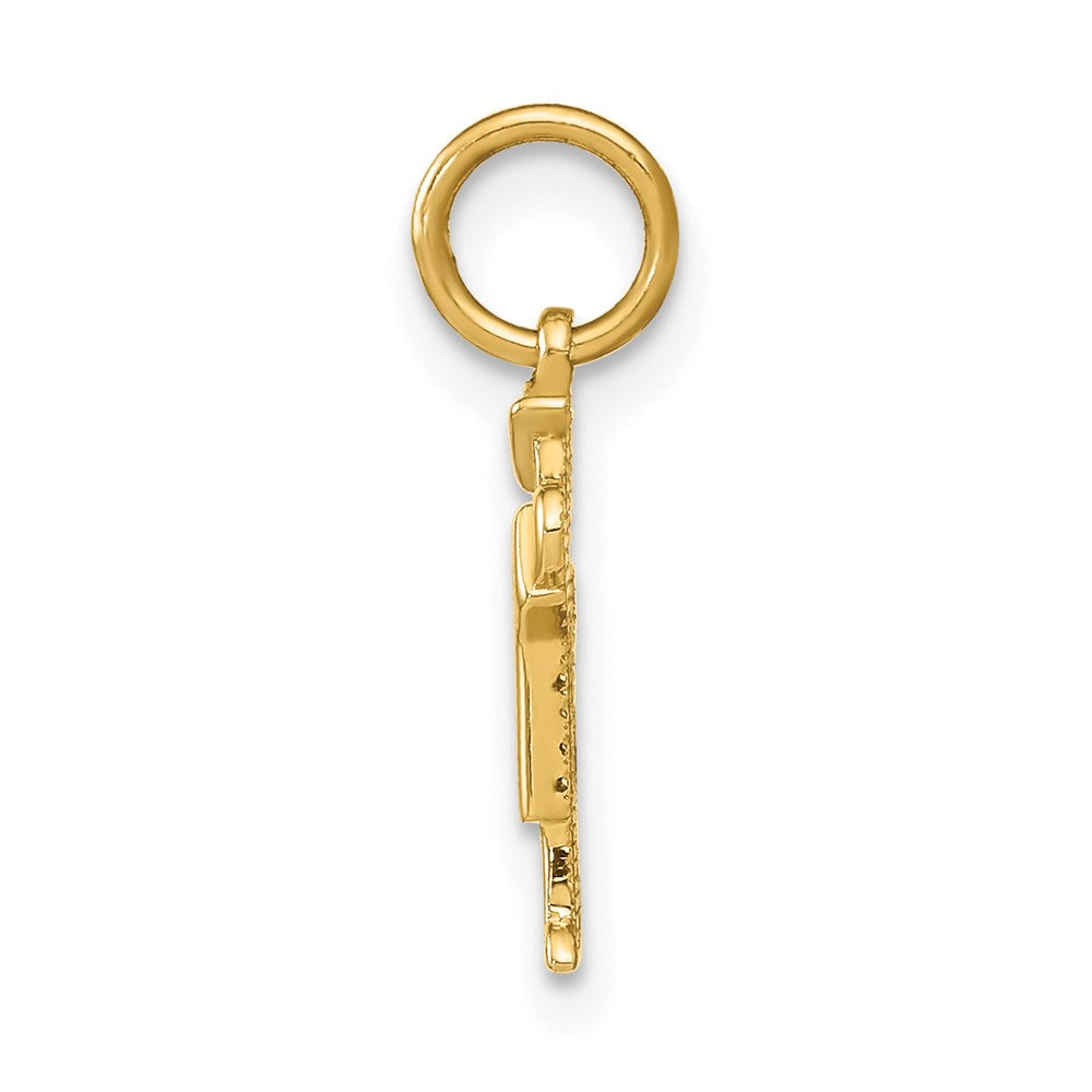 14k Yellow Gold Mini Boy Kiss Charm