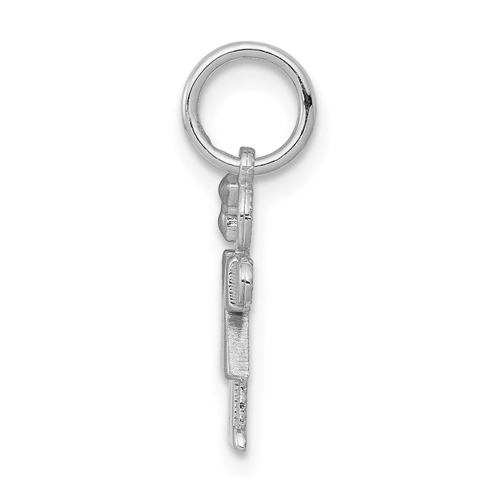 14k White Gold White Mini Girl Hugs Charm