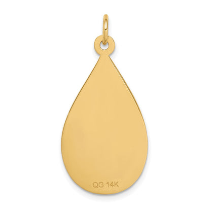 14k Yellow Gold Medical Jewelry Unenameled Pendant