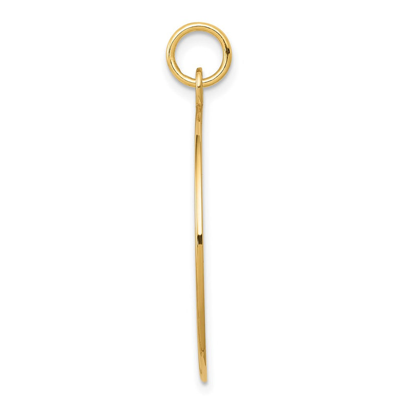 14k Yellow Gold Red Enamel Medical Jewelry Pendant