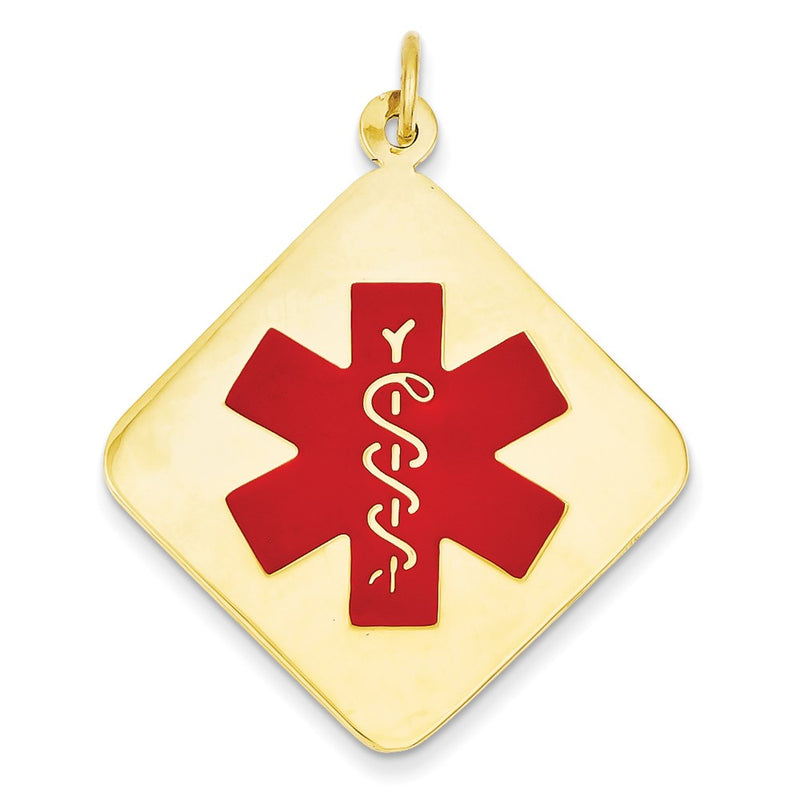 14k Yellow Gold Medical Jewelry Pendant