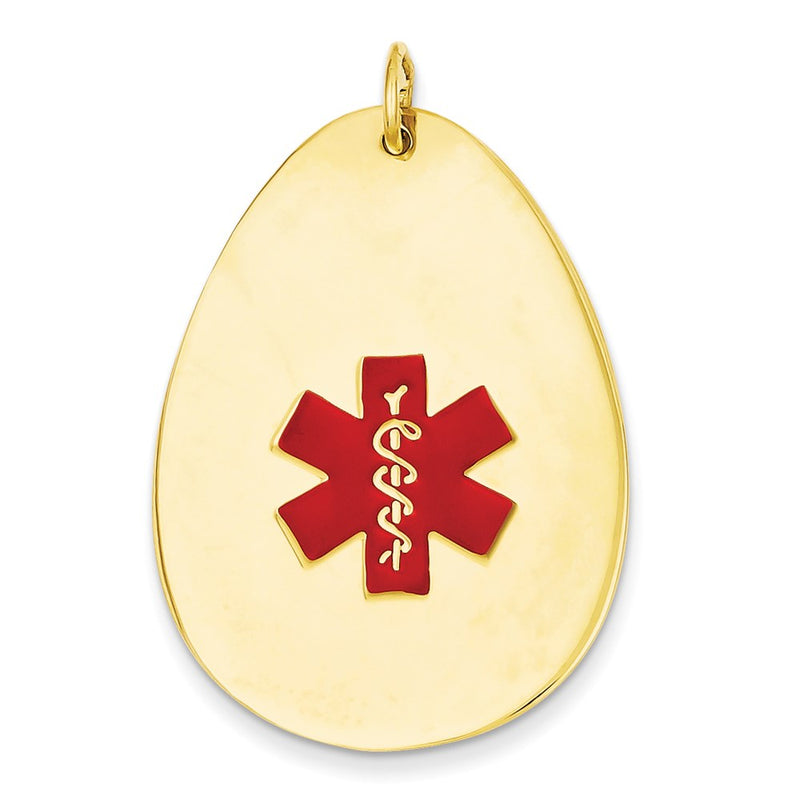 14k Yellow Gold Medical Jewelry Pendant