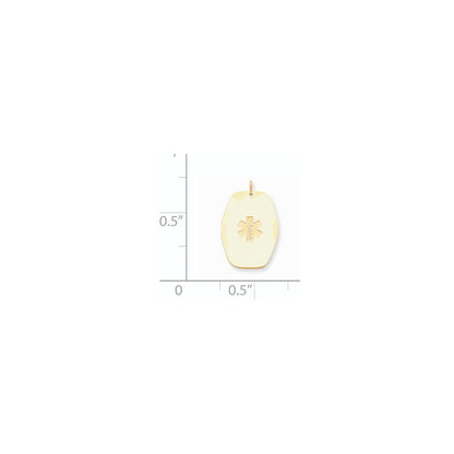14k Yellow Gold Non-enameled Medical Jewelry Pendant