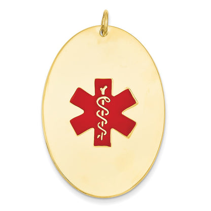 14k Yellow Gold Medical Jewelry Pendant