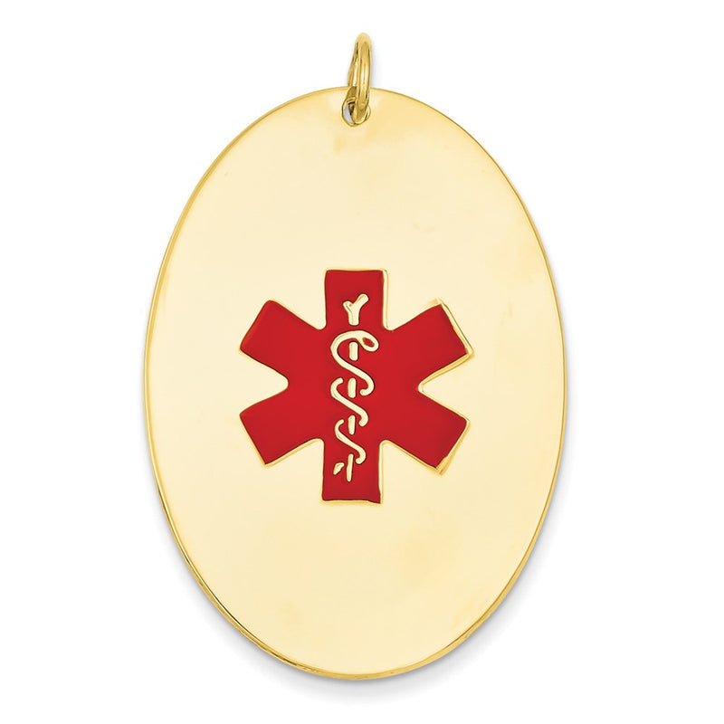 14k Yellow Gold Medical Jewelry Pendant