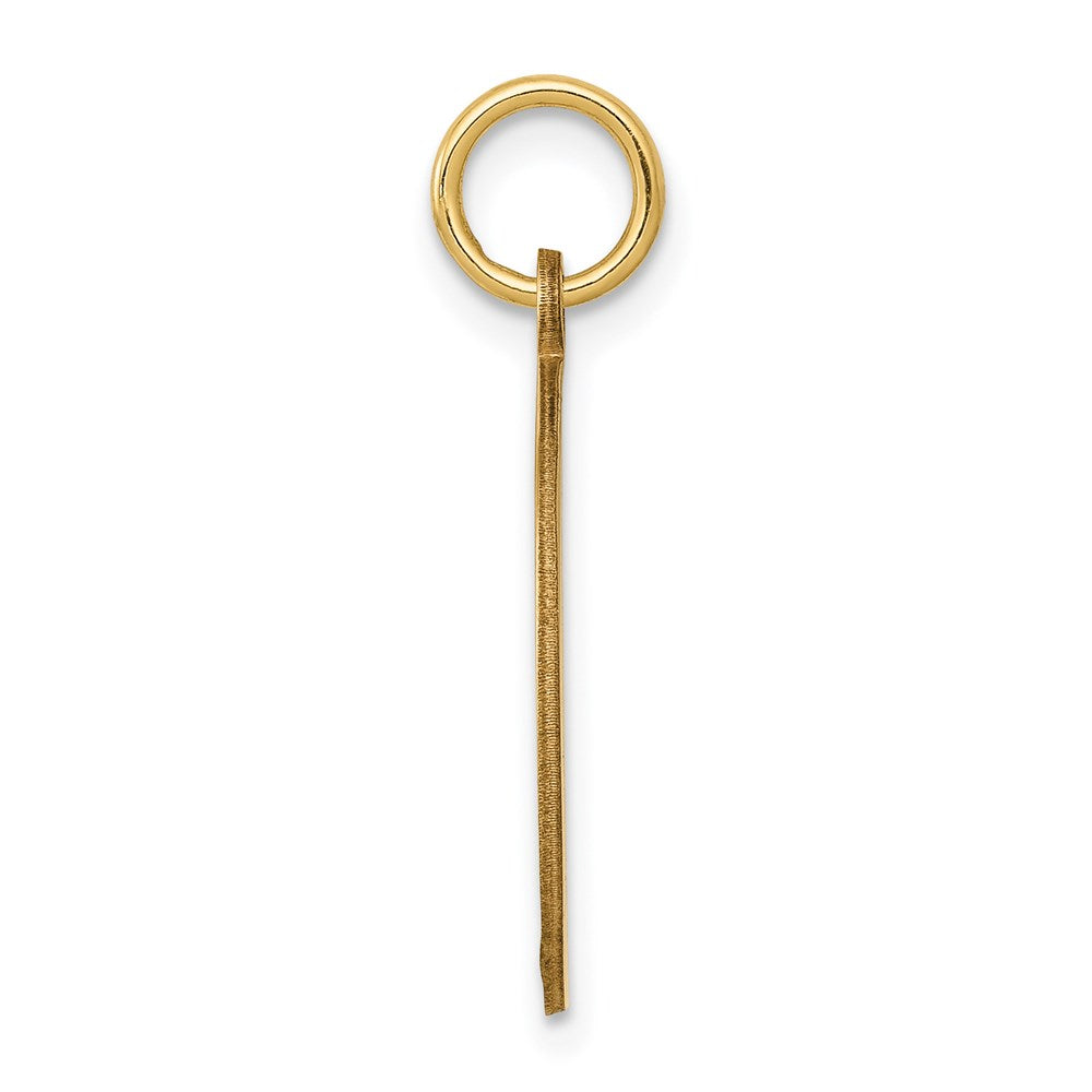 14k Yellow Gold w/Enamel .027 Gauge Circular Engravable Disc Charm