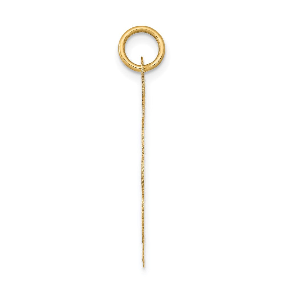 14k Yellow Gold Boy Head on .011 Gauge Engravable Scalloped Disc Charm