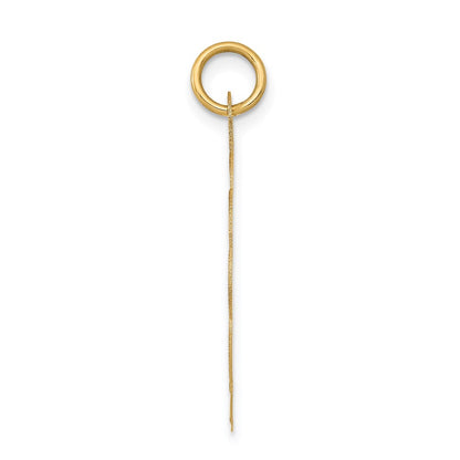 14k Yellow Gold Boy Head on .011 Gauge Engravable Scalloped Disc Charm
