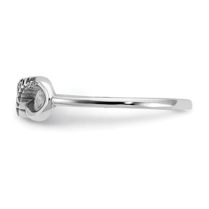 14K White Gold Personalized Infinity Name Ring