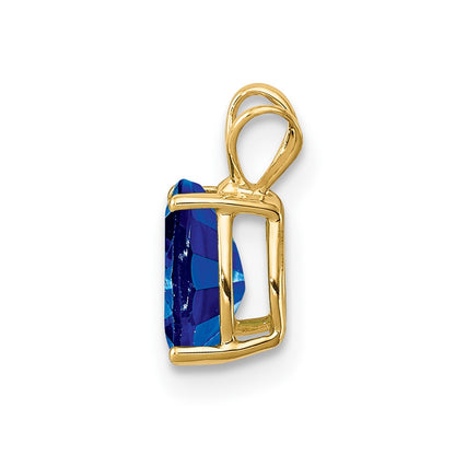 14k Sapphire Pendant