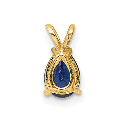 14k Sapphire Pendant