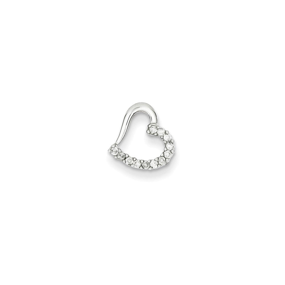 14k White Gold Real Diamond Pendant