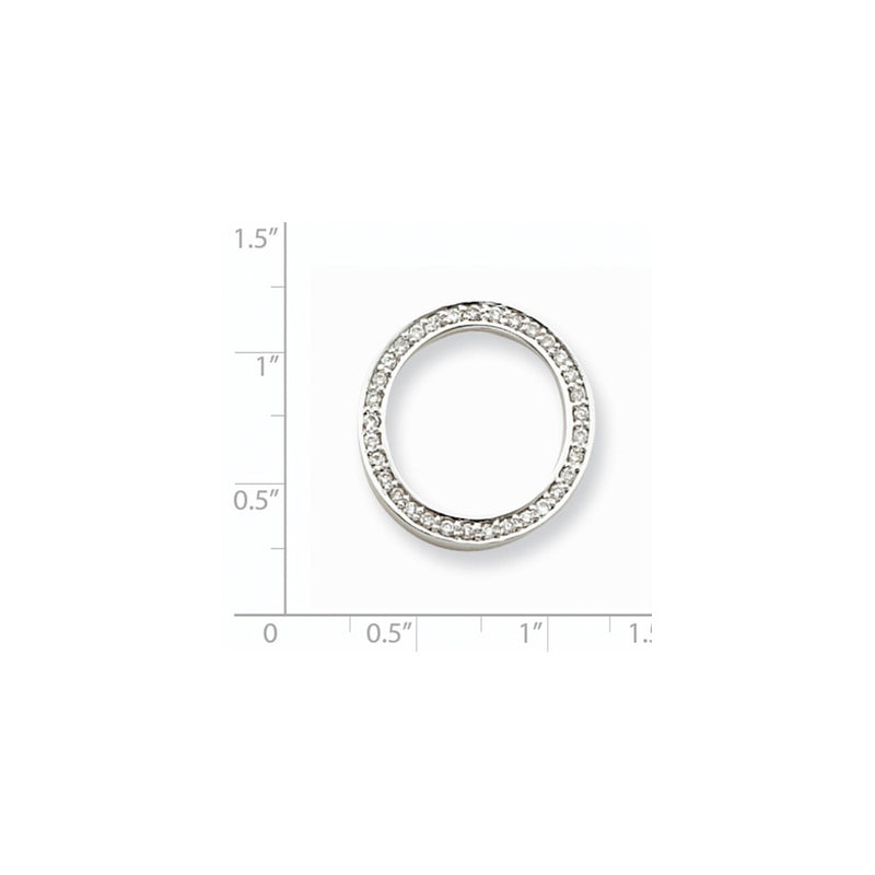 14k White Gold VS Real Diamond pendant