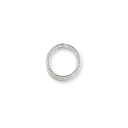 14k White Gold VS Real Diamond pendant