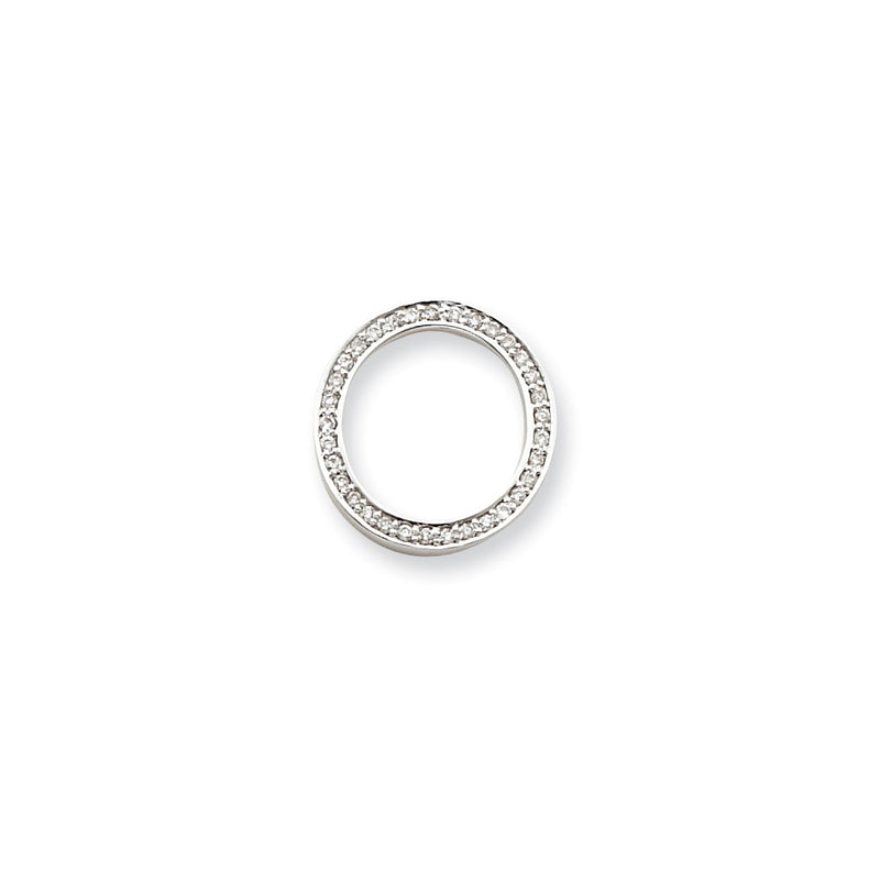14k White Gold VS Real Diamond pendant
