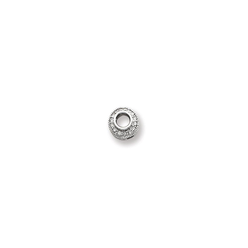 14k White Gold AA Diamond pendant