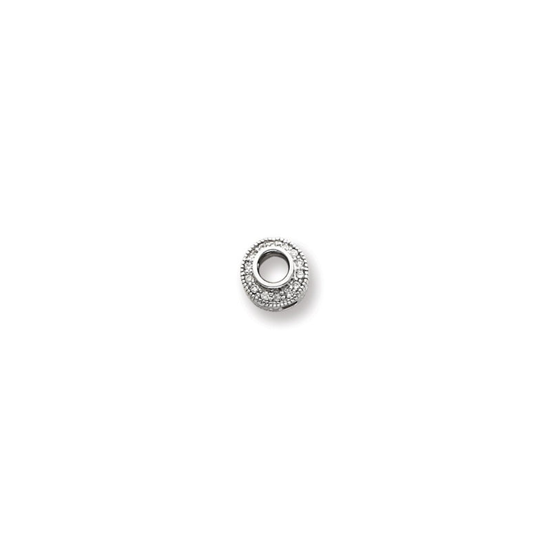 14k White Gold AA Diamond pendant
