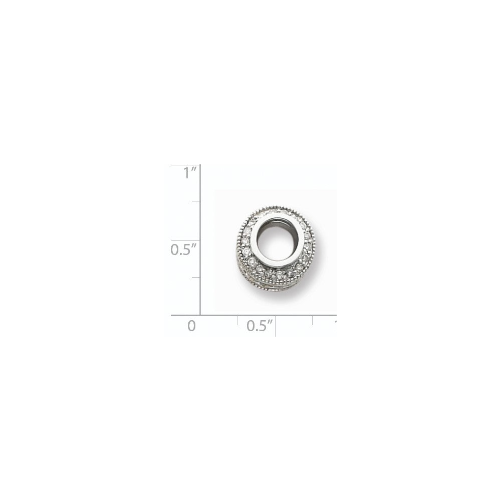 14k White Gold AA Diamond pendant