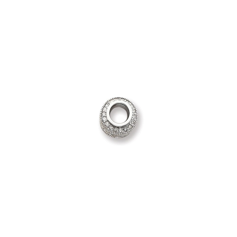 14k White Gold AA Diamond pendant